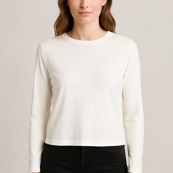 Treasure & Bond Tops - 🤍 Treasure & Bond Waffle Thermal Crewneck – Size M – NWOT